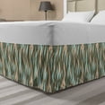 thumbnail image 1 of Abstract Bed Skirt, Vertical Waves with Stripes and Ornamental Dotted Effect Pastel Colored Simple, Elastic Bedskirt Dust Ruffle Wrap Around for Bedding Decor, 4 Sizes, Multicolor, by Ambesonne, 1 of 2