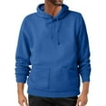 thumbnail image 2 of BXJX Men's Hoodie- Fall Drawstring Arm Pocket Casual Sweatshirt with Multi Pockets Blue Size S, 2 of 3