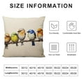 thumbnail image 5 of Fenyluxe  Watercolor Birds Pillows Decorative Throw Pillows,Hand-Painted Oil Painting Rustic Birds Square Pillow Cases,Cute Colorful Spring Summer Decor 22x22in, 5 of 5