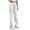 White, variant on asjyhkr Womens Pants Elastic Waist Legging Wide Leg Casual Breathable Loose Solid Color Running Gym Workout Pants