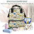 thumbnail image 5 of Daiia Insects And Medicinal Herbs Large Capacity Baby Bag Waterproof Stylish Diaper Bag Mummy Backpack Adjustable Straps Diaper BagBaby Essentials Bag, 5 of 6