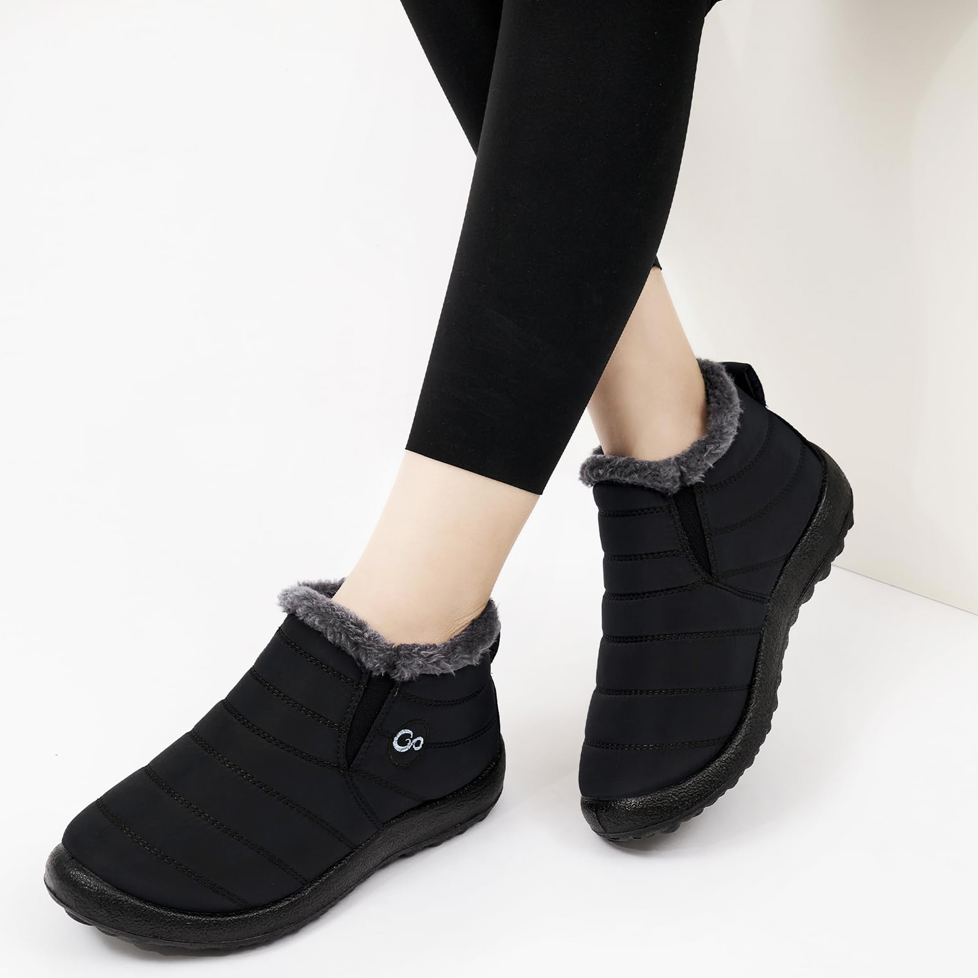 Ecetana Women's Winter Snow Boots Waterproof Ankle Booties photo 7