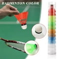 thumbnail image 2 of 6pcs/set Exercise Badminton Balls Training Shuttlecocks Plastic Badminton Playing Ball Play Shuttlecock Sports Accessories 12PCS, 2 of 6