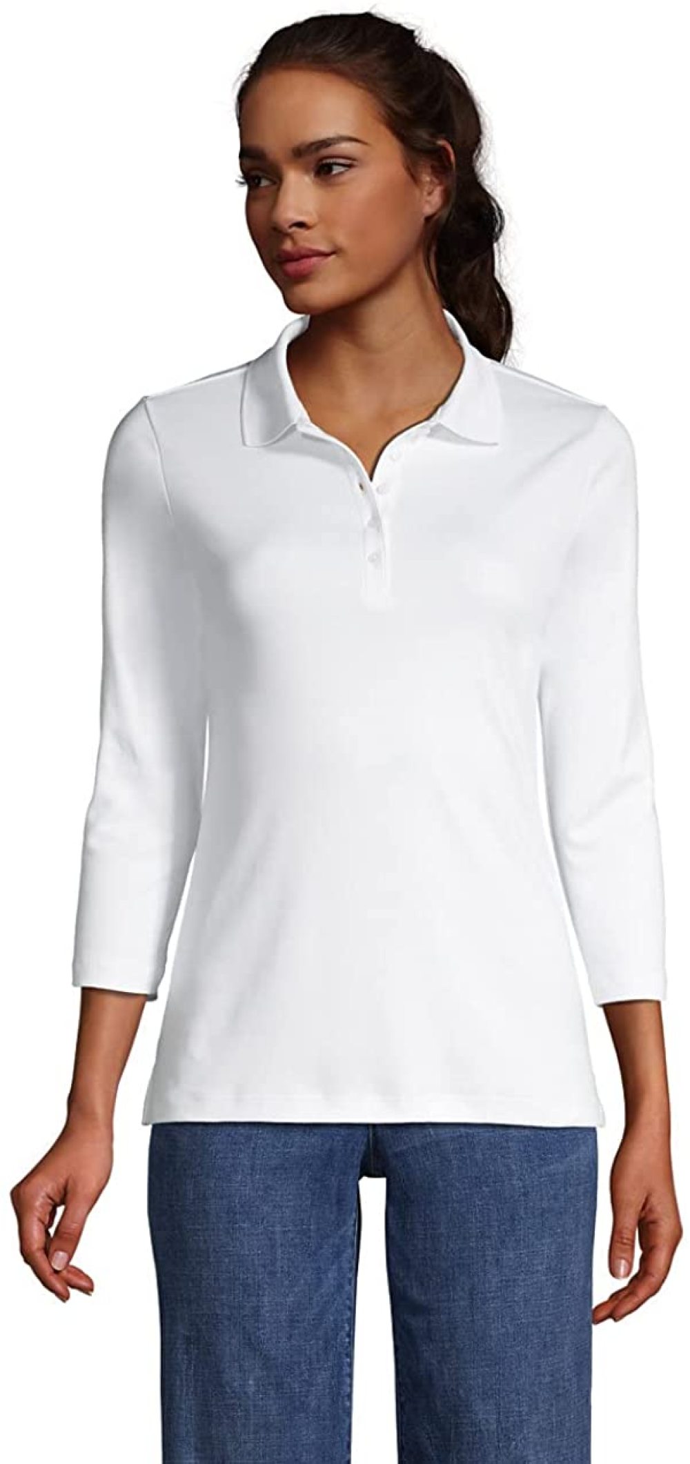 Lands End Womens Supima Cotton 3Q 