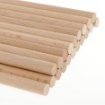 thumbnail image 3 of segolike 20x Round Rod Dowel Unfinished DIY Wood Modelling Stick 12mmx150mm, 3 of 7
