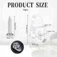 thumbnail image 2 of 25 Pack Mirror Mounting Clips Kit, Round Mirror Hangers for Wall Glass Retainer Clips Kit Clear Mirror Mounting Clips, 2 of 5