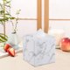 thumbnail image 5 of Organizador de cubierta de caja de pañuelos | Soporte de pañuelo blanco de cuero PU para papel facial, servilletas, almacenamiento de teléfonos celulares | Almacenamiento moderno en encimera para, 5 of 5