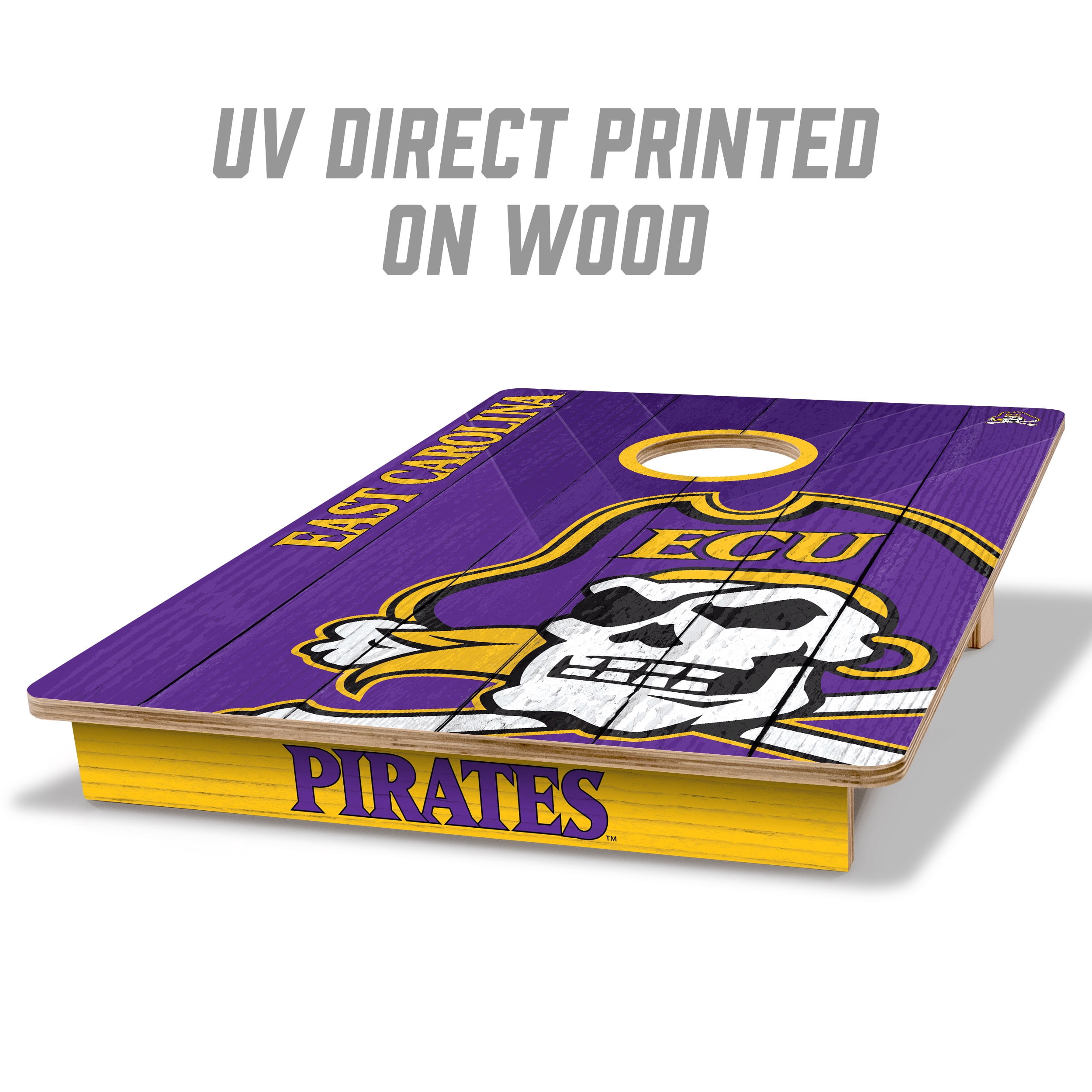 YouTheFan NCAA East Carolina Pirates 2' x 3' Cornhole Game No Bags