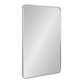 thumbnail image 1 of Kate and Laurel Zayda Radius Rectangle Framed Wall Mirror, Silver 24x36, 1 of 8