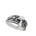 thumbnail image 4 of Mushroom Star Leaf Oxidized Ring Sterling Silver Celestial Weed Band 925 Jewelry Female Male Size 10, 4 of 4