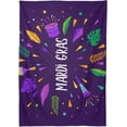 thumbnail image 2 of Coolnut Mardi Gras Rectangle Tablecloth Spill-Proof Polyester Table Cloth Table Cover for Kitchen Dining Picnic Holiday Party Decoration,54"x54", 2 of 7
