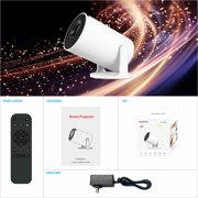 Crelander Mini Portable Projector with WiFi & Bluetooth - 1080P HD Portable Movie Projector, Built-in Netflix/YouTube, Auto Keystone, 180° Rotation, HDMI/USB/Smartphone Compatible, for Home Theater
