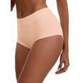 thumbnail image 4 of INSPIRE CHIC Women's High Waist Tummy Control Boyshorts Elastic Waistband Comfortable Safetyshorts M Pink, 4 of 4