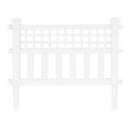 thumbnail image 3 of Suncast Grand View 14.5 x 24 Inch Resin Yard Garden Border Fence, White 3 Pack, 3 of 9