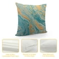 thumbnail image 4 of JEUXUS  Throw Pillow Cover Watercolor Marble Blue Marbling Creative with Abstract Oil Waves Liquid Paint Mix Decorative Throw Pillow Cushion Case for Home Couch Living Room Bed Sofa Car, 4 of 5