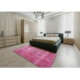 thumbnail image 5 of Ahgly Company Machine Washable Indoor Rectangle Traditional HotPink Area Rugs, 5' x 8', 5 of 7