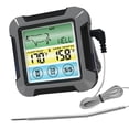 thumbnail image 2 of Sonda ,Cocina Carne Sonda De Temperatura Cocina,Remoto LCD Digital Alimentos Carne Digital,Sonda para alimentos de lectura instantánea con retroiluminación LCD,BBQ Timer Gloria  Sonda de carne, 2 of 7