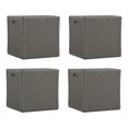 thumbnail image 1 of Suncast Boîte de Rangement en Résine pour Patio Extérieur 60 Gallons, Stoney (4 Pack), 1 of 4