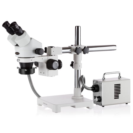 AmScope 7X-45X Stereo Binocular Microscope with LED Fiber-Optic Ring Light New price history on PriceWatchPro
