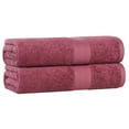 thumbnail image 2 of Superior Eco-Friendly Cotton 2-Piece, Rosewood, Bath Sheet Set, 2 of 8