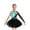 Turquoise&Black, variant on TiaoBug Kids Girls Ballet Dance Outfits Sparkle Long Sleeve Leotards with Tutu Skirt Figure Skating Performance Costume Turquoise&Black 6