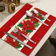 thumbnail image 6 of Christmas Placemats and Table Mats 4-Piece Set for Home Living Room Decoration with Holiday Designs for Festive Dining Experience, 6 of 8