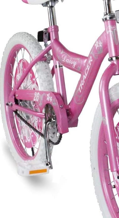 WonderWheels 20" BMX S-Type Frame Bicycle Coaster Brake One Piece Crank Chrome Rims Black Tire Kid's Bike - Pink