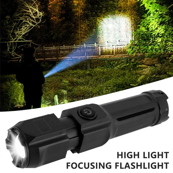 Rechargeable 990000LM LED Flashlight Tactical Police Super Bright Torch Zoomable