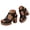 Black, variant on YLYL Wedge Platform Sandals for Women Open Toe Chunky High Heel Fashion Casual Summer Beach Shoes