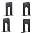 thumbnail image 1 of Sujetalibros, Sujetalibros de metal Accesorios de prensa Almacenamiento de libros de oficina, para el hogar, la oficina, la escuela, la biblioteca (4 pares, 126 x 150 x 170 mm, negro), 1 of 5