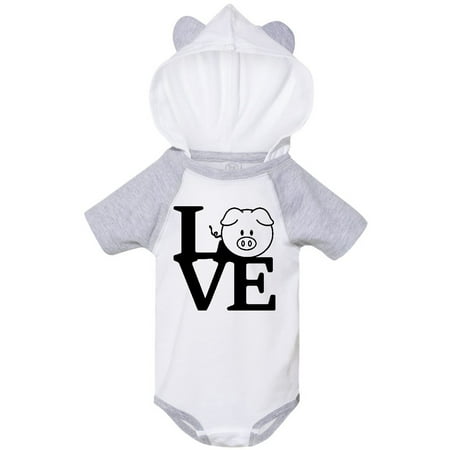 

Inktastic I Love Pigs 2 Gift Baby Boy or Baby Girl Bodysuit