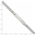 thumbnail image 3 of 14K White Gold Flat Curb Link ID Bracelet, 3 of 6