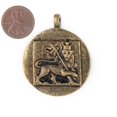 thumbnail image 2 of The Bead Chest Brass Circular Lion of Judah Pendant, 2 of 4
