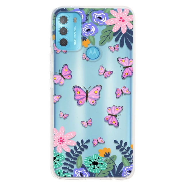 Funda Antigolpes para Moto G50 4G InstaCase Mariposas y Flores