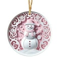 thumbnail image 2 of Christmas Acrylic Pendant Concave Textured Round Pendant Decoration, 2 of 6