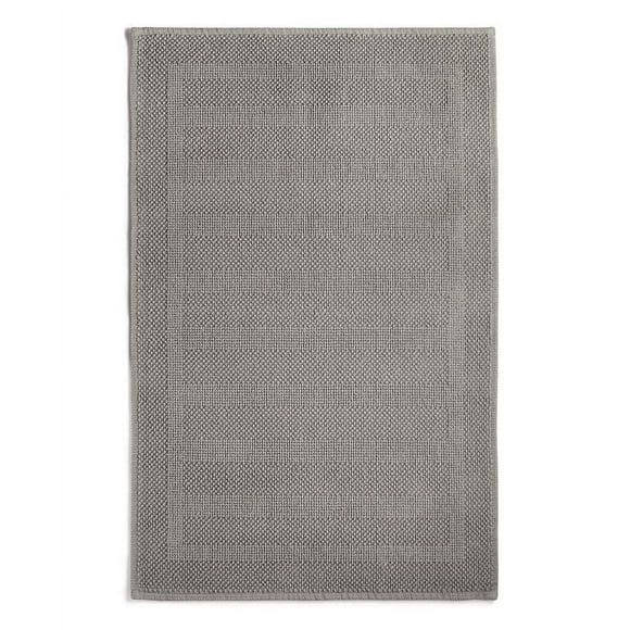 Hotel Collection Coton Tissé Rayé 22 X 36 Gris Perle