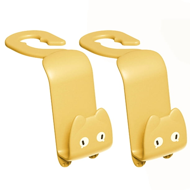 Muyoka Gancho de almacenamiento para colgar reposacabezas, 2 uds., ganchos para asiento de coche, soporte universal para almacenamiento de vehículos para bolsa de comestibles, bolso de tela, gancho au Muyoka Hogar
