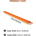 thumbnail image 2 of Garvee Pallet Fork Extensions, 5.5 ×72" Forklift Extensions, 4600LBS Lifting Capacity,Heavy Duty Steel Pallet Forklift Extensions, 1 Pair for Forklift Lift Truck Forklift Loaders,Orange, 2 of 8