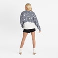 thumbnail image 2 of Women's Gameday Couture  Gray Dallas Cowboys Arch Rivals Faded Wash Sweatshirt, 2 of 7