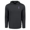 thumbnail image 2 of Men's Cutter & Buck Black Kansas State Wildcats Coastline Epic Comfort Eco Recycled Long Sleeve Hoodie T-Shirt, 2 of 3