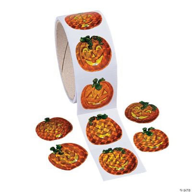 Prism Pumpkin Stickers - Stationery - 1 Piece