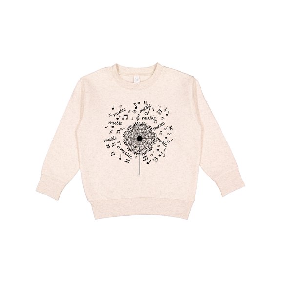 Inktastic Music Dandelion Musical Toddler Sweatshirt