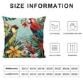 thumbnail image 6 of Acheng Throw Pillow Covers Tropical Palm Tree Parrot Toucan Bird Summer Design Square Pillowcase for Home Decor Sofa Car Bedroom Pillow case,2 Pcs White, 6 of 6
