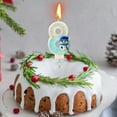 thumbnail image 5 of InsCrazy Candles, Christmas Candles Snowman Number Candle Snowflake Cake Label Children's Birthday Decoration Theme Birthday Cake Cupcake Boy Girl Birthday Supplies Christmas Gifts for Women, 5 of 6