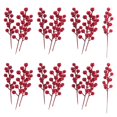 thumbnail image 4 of 20 Pack 8Inch Artificial Christmas Red Berries Stems for Christmas Tree Ornaments,DIY Xmas Wreath,Holiday and Home Decor, 4 of 5