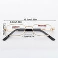 thumbnail image 2 of WEISIPU Metal Reading Glasses Men's / Ladies Highly Presbyopic Lenses +4.5 5.0 5.5 6.0, 2 of 7