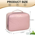 thumbnail image 5 of Mziart Insulated Lunch Bag for Women, Cute Bento Lunch Box Containers Reusable PU Leather Portable Lunch Tote Lunch Cooler for Work Picnic Travel (Pink), 5 of 9