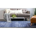 thumbnail image 4 of Unique Loom Del Mar Collection Contemporary Transitional Area Rug, 5' x 8', Navy Blue/Blue, 4 of 5