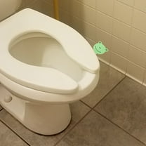 Toyvian Toilet Seat Holder Clip Toilet Lid Lifter Plastic 2Pcs Green