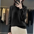 thumbnail image 2 of Womens sweaters Oversized Hooded Sweaters Pullover Soft Knit Casual Crewneck comfy Long Sleeve Cozy Autumn winter knitted tops, 2 of 9